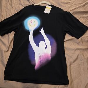 Nike Black Tee with Colorful Graphic